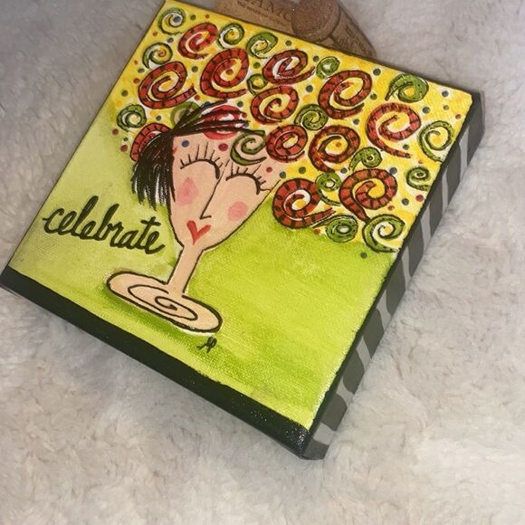 Deb Peters “Celebrate” Hand Painted Canvas! - Picture 6 of 10